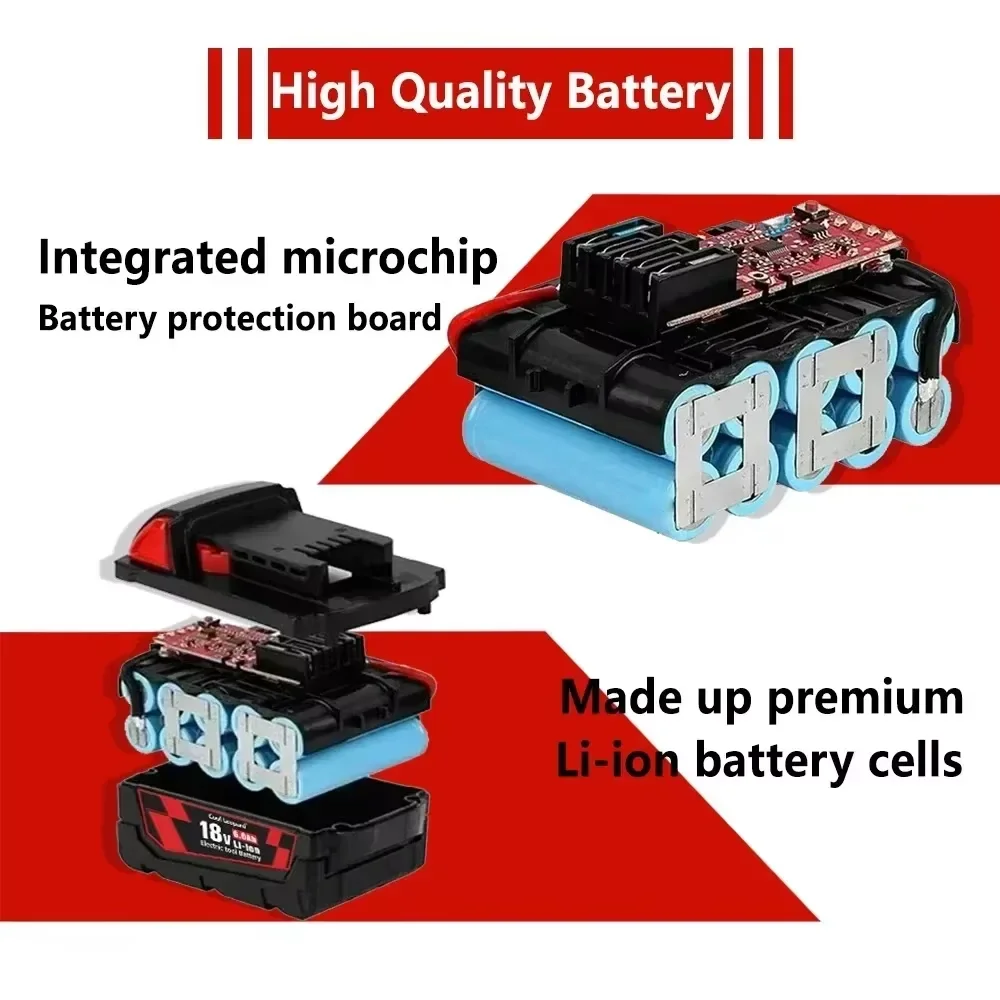 Для электроинструмента Milwaukee M18 18 В 5 0/6 0/8 0/12 0 Ач аккумулятор 48-11-1860 48-11-1850 48-11-1840