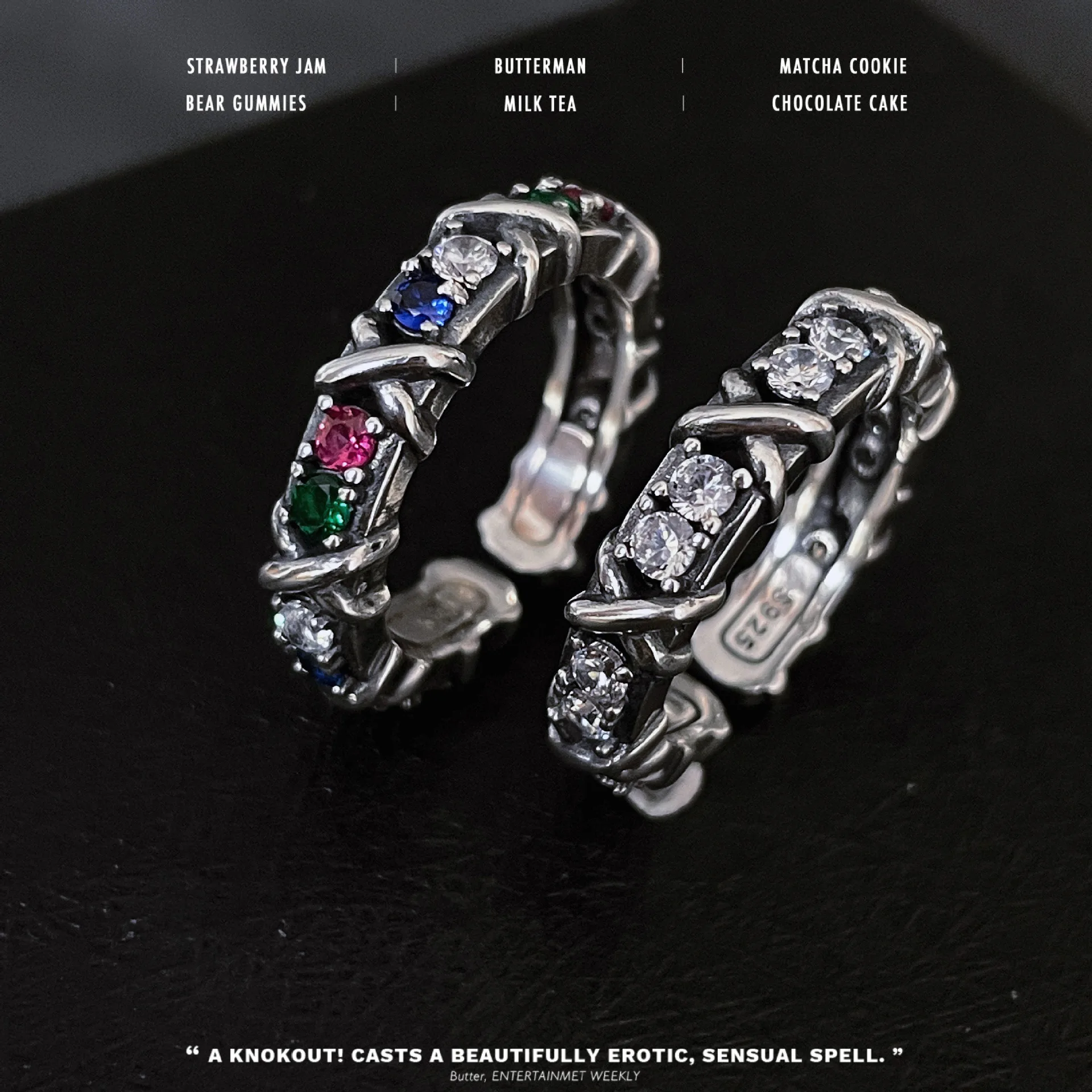 

Модные Цветные циркониевые кольца с крестом Totem, кольца для молодых девушек и мальчиков свободного размера в стиле хип-хоп, цветные цирконие...