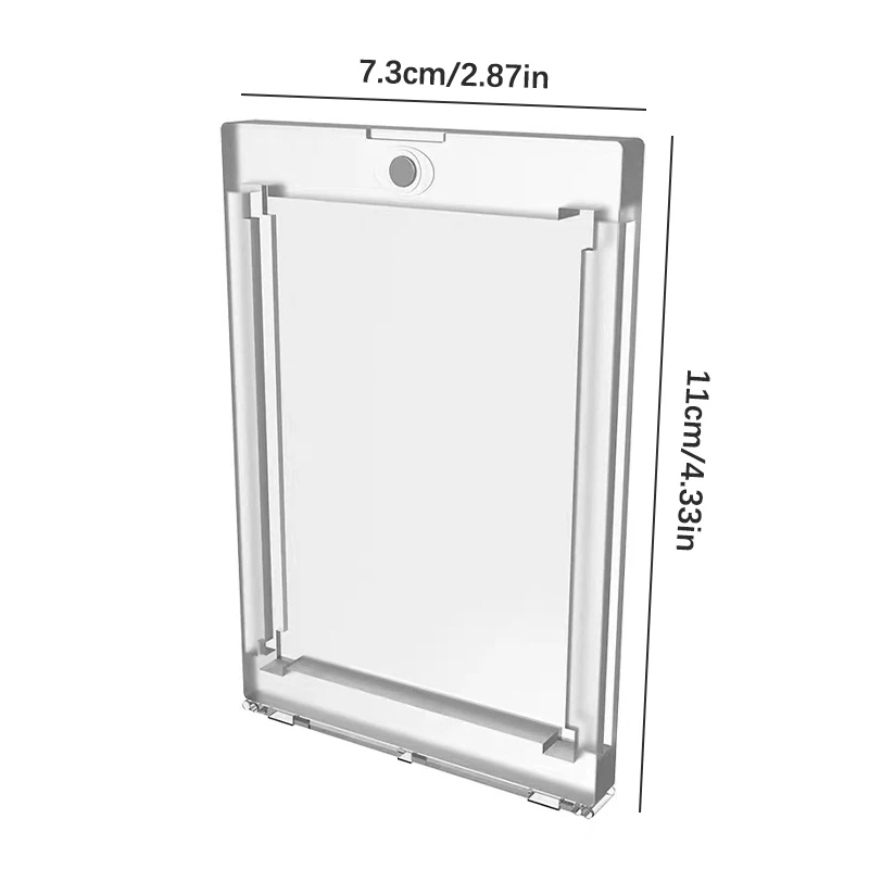 

1 шт. Сильный магнитный держатель уф карт 35PT акриловый прозрачный защитный чехол для игровых карт папка для карт детские игрушки подарок