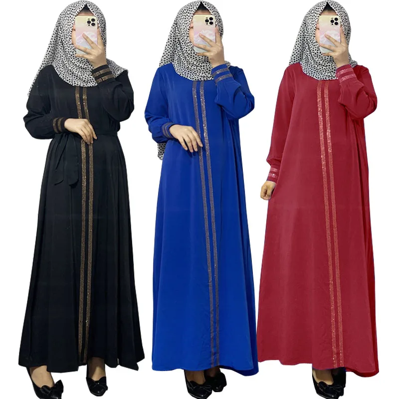 

Spring Morocco Dress Muslim Women Diamonds Abaya Ramadan India Abaya Dubai Turkey Islam Party Kaftan Robe Longue Vestidos Largos