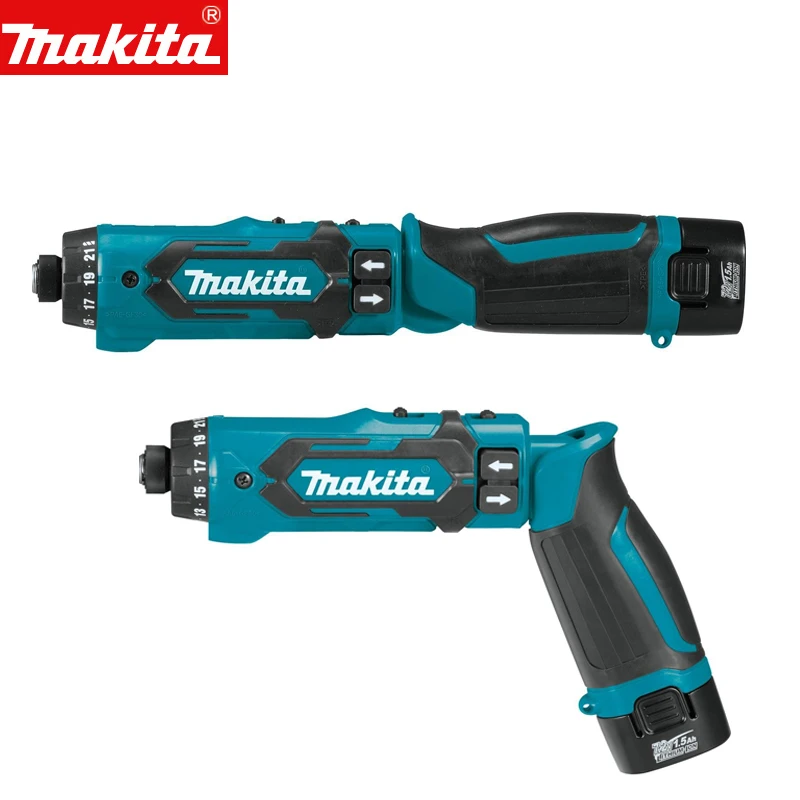 

Makita DF012 DF012DSE Electric Screwdriver 7.2V Lithium-Ion Cordless 90 Degree Right Angle Folding with Auto-Stop Clutch Driver