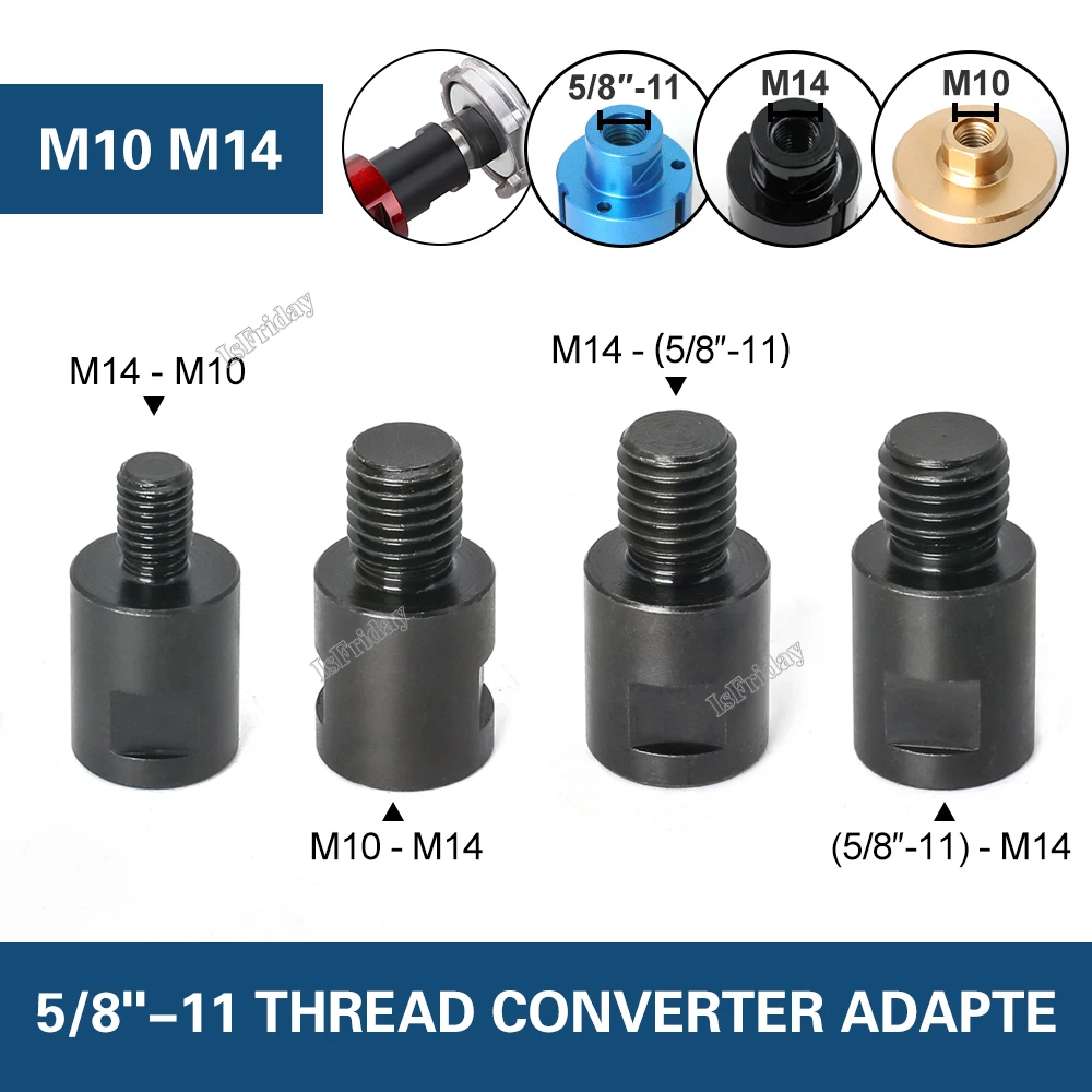 

Angle Grinder m10 m14 5/8-11 Adapter Thread Converter Adapte Interface Connector Screw Connecting Rod Nuts Slotting Adapter