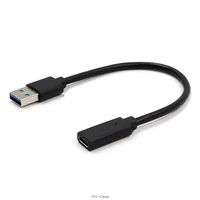 usb 3 1 type c female to usb 3 0 male port adapter cable usb c to type a connector converter for macbook android mobile phone