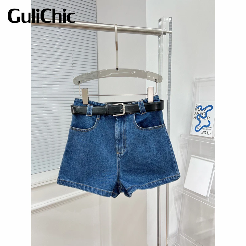 

6.2 GuliChic Women Summer New Comfortable Casual High Waist Denim Shorts