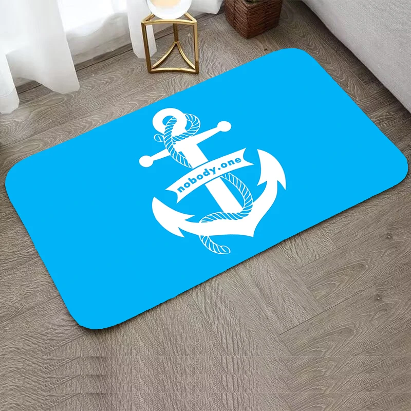 

Kitchen and Home Items Boat Anchor Foot Mat House Entrance Mat Mats Bedroom Rug Living Room Custom Rugs Welcome Deal Carpet Bath