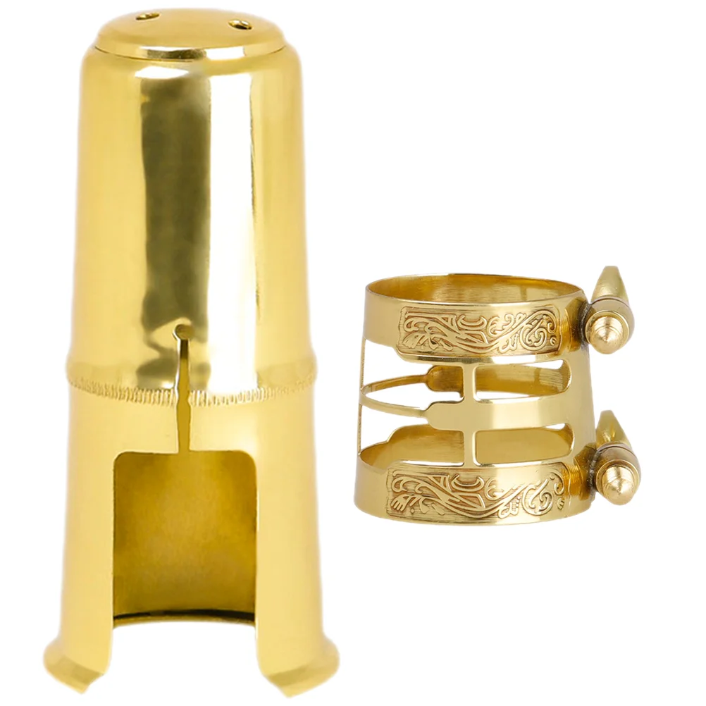 

Saxophone Mouthpiece Ligature Supplies Accessories Alto Cap Music Instrument Clarinet Reeds