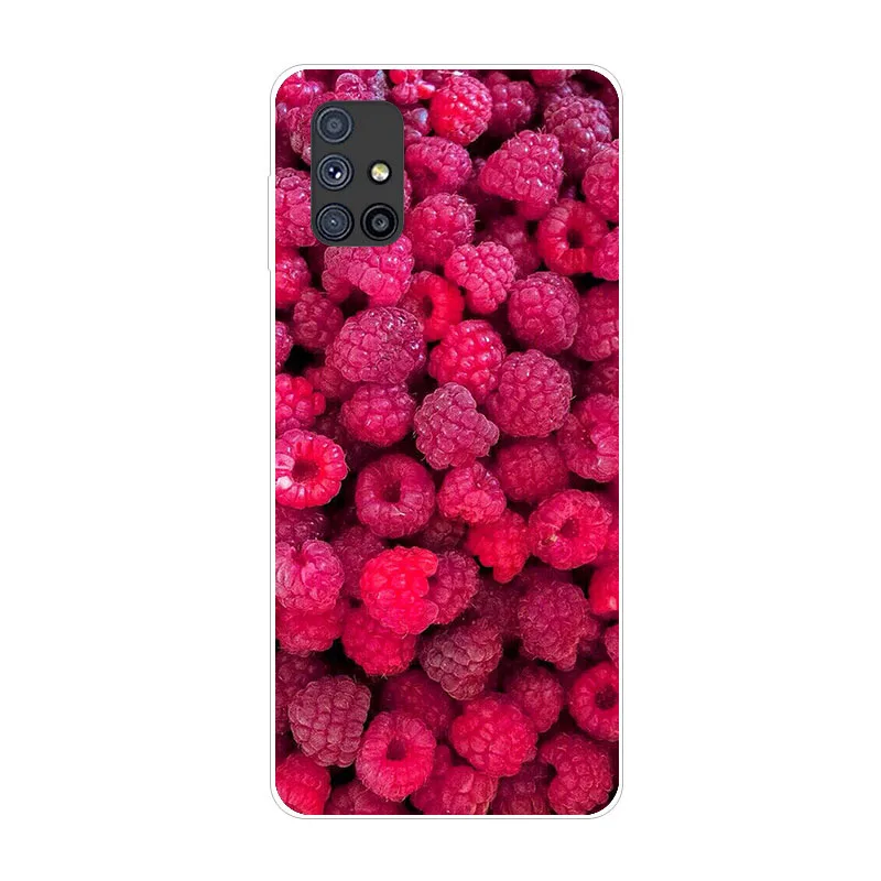 Чехол для Samsung M51 силиконовый мягкий чехол телефона M 51 из ТПУ Galaxy противоударный
