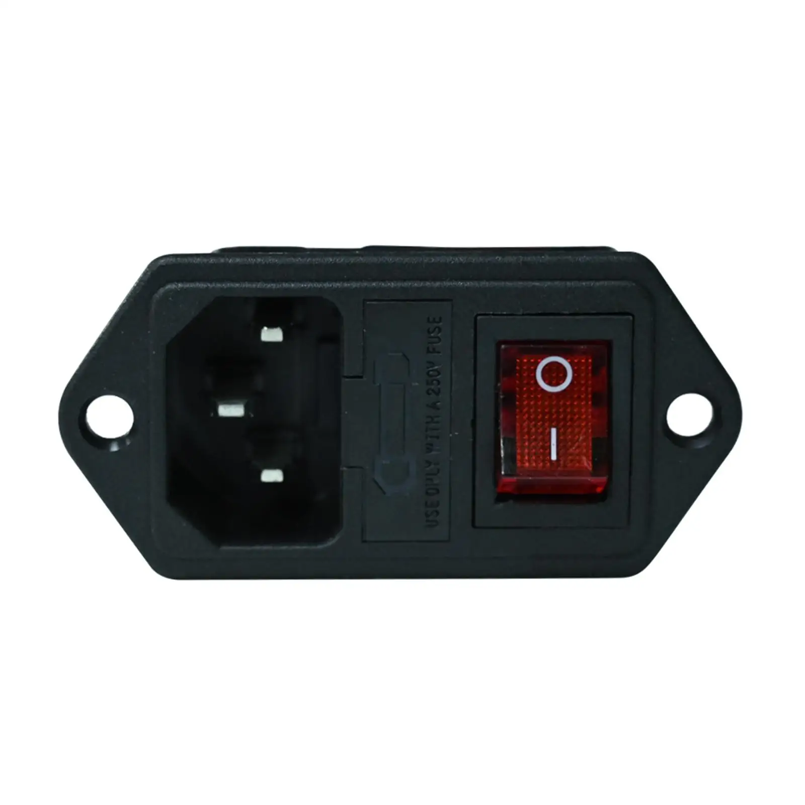 

10A 250V Rocker Switch Power Socket Inlet Module 3D Printer Parts & Accessories 3 Pin with Fuse Holder 3D Printer Power Socket
