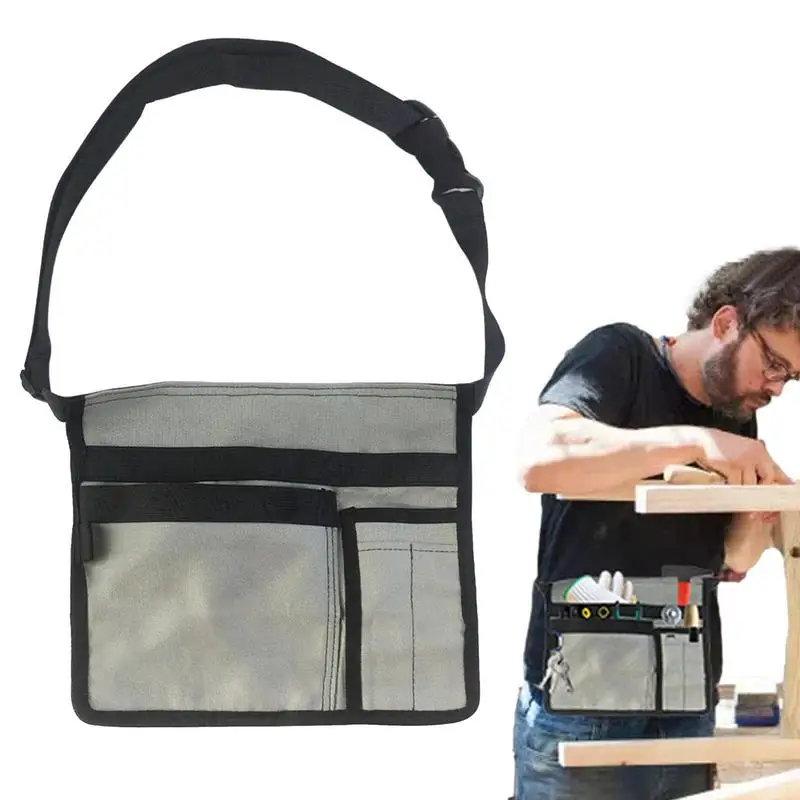 

Ремень для садовых инструментов, прочная поясная сумка из ткани Оксфорд, с несколькими карманами, для мужчин