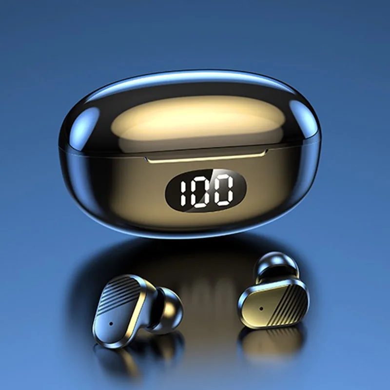 

TWS Wireless Bluetooth Headphones 9D HiFI Stereo Sound Touch Headset Sport Waterproof Earphones With Microphone LED Display