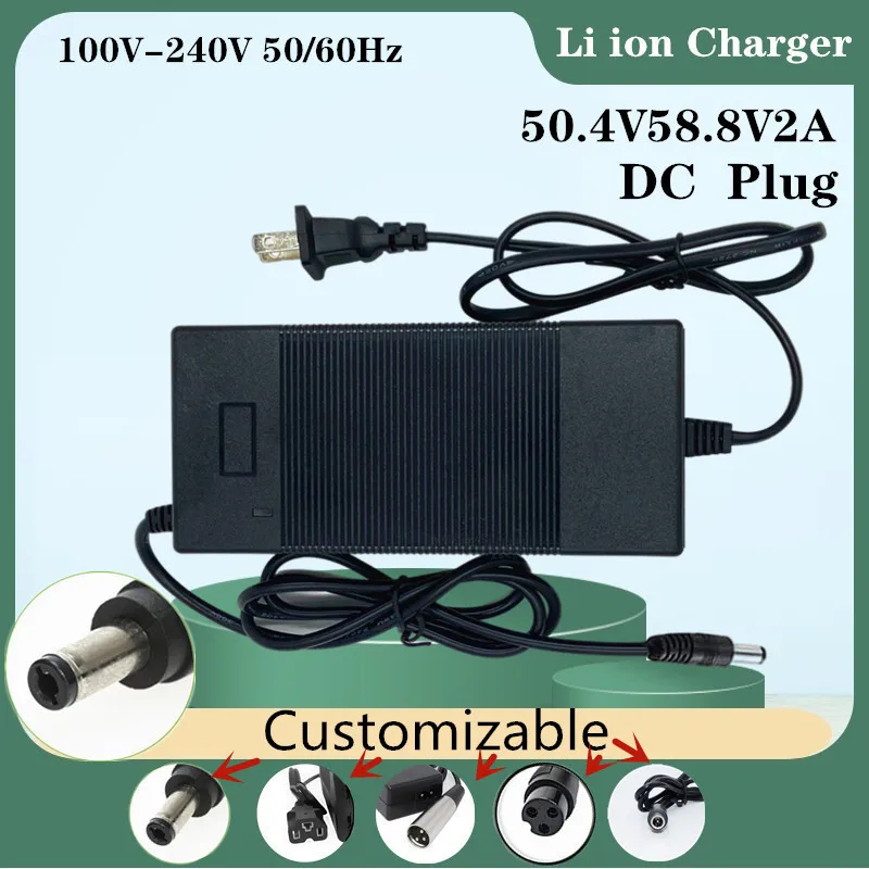 Duxwire 58.8V2A Series Lithium Battery Charger 100-240V Li-ion Power Pack High Quality DC  Plug