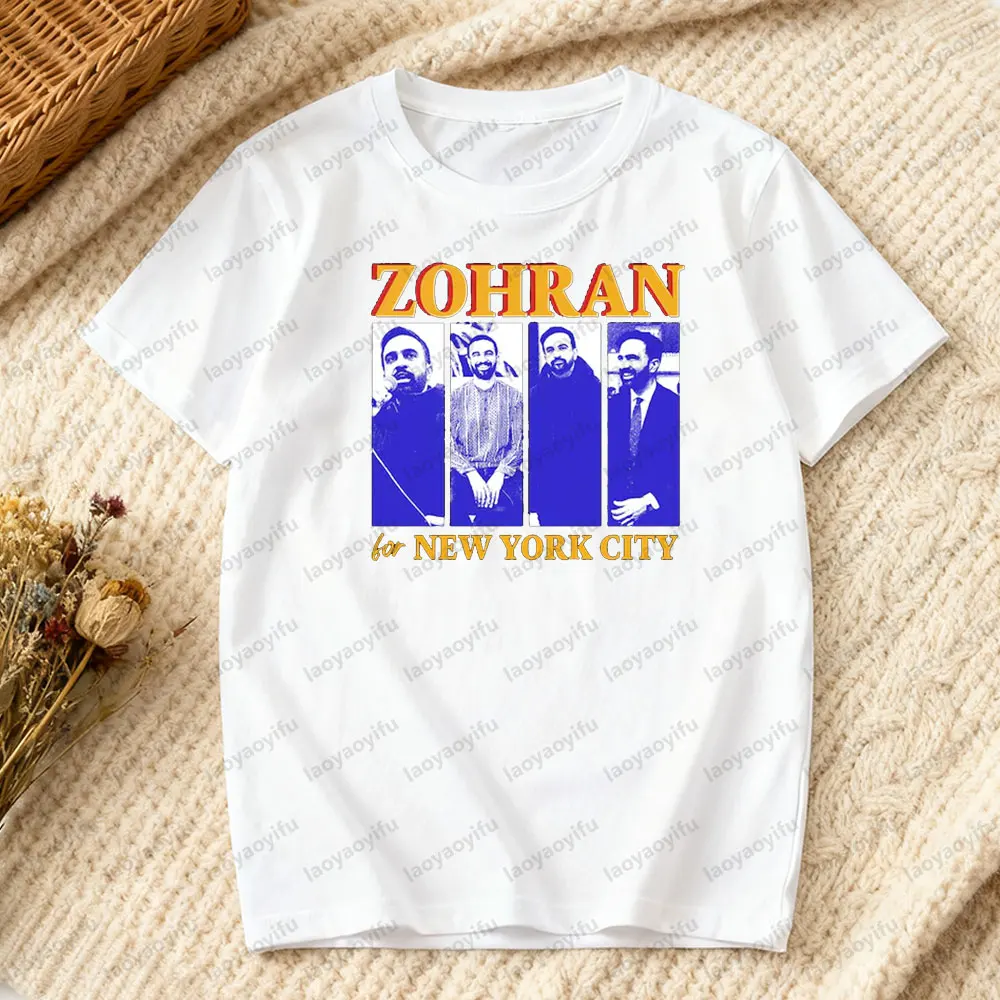 Zohran Mamdani for New York City Рубашка Zohran for Mayor of New York Футболка Мужчины Женщины Унисекс Повседневная жизнь Уличная одежда Хлопковые топы (art.: 3920d32be7ecf) - 3920d32be7ecf
