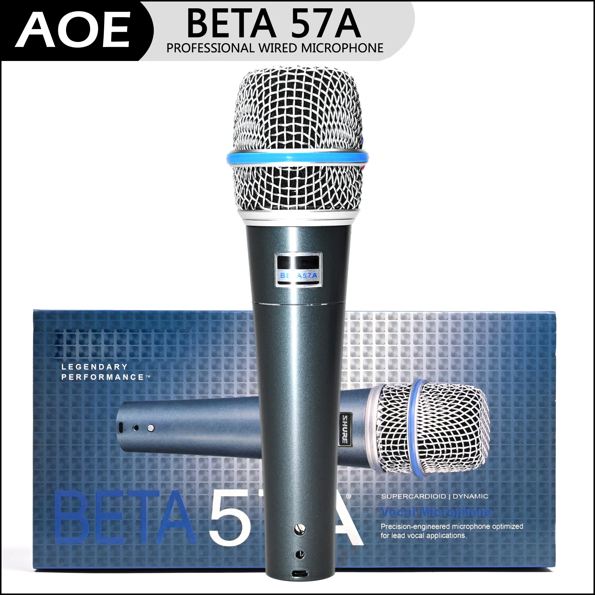 

BETA 57A Supercardioid Dynamic Microhone with High Output Neodymium Element for Vocal/Instrument Applications 57A-LC