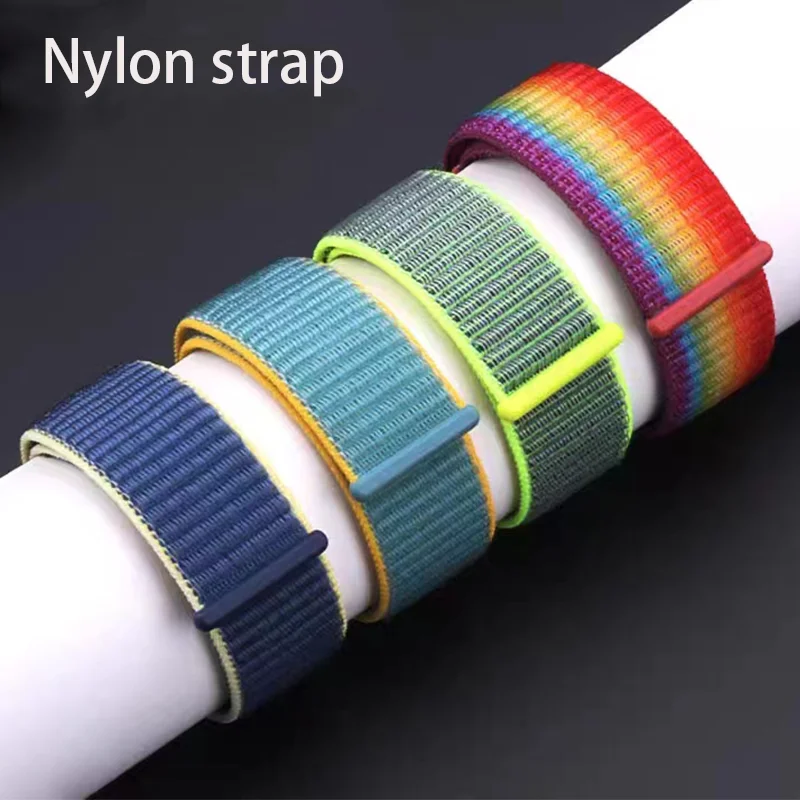 

Nylon Loop Strap for apple watch band 44mm 45 mm 40mm 41mm 49mm 42mm 38mm bracelet correa iWatch series 3 4 6 se 7 8 ultra strap