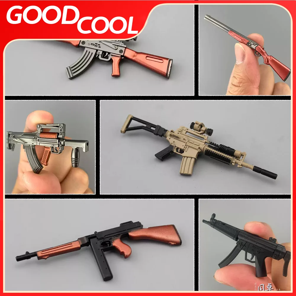 M4A1 M762 AKM MP5 SPAS12 1/12 Масштаб солдатов Различные винтовки Игрушки Модель оружия для