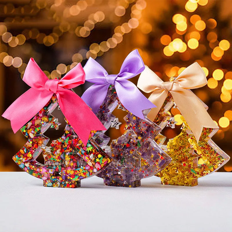 Натуральный кварц Кристалл Драгоценные камни Чипсы Смола Рождественская елка