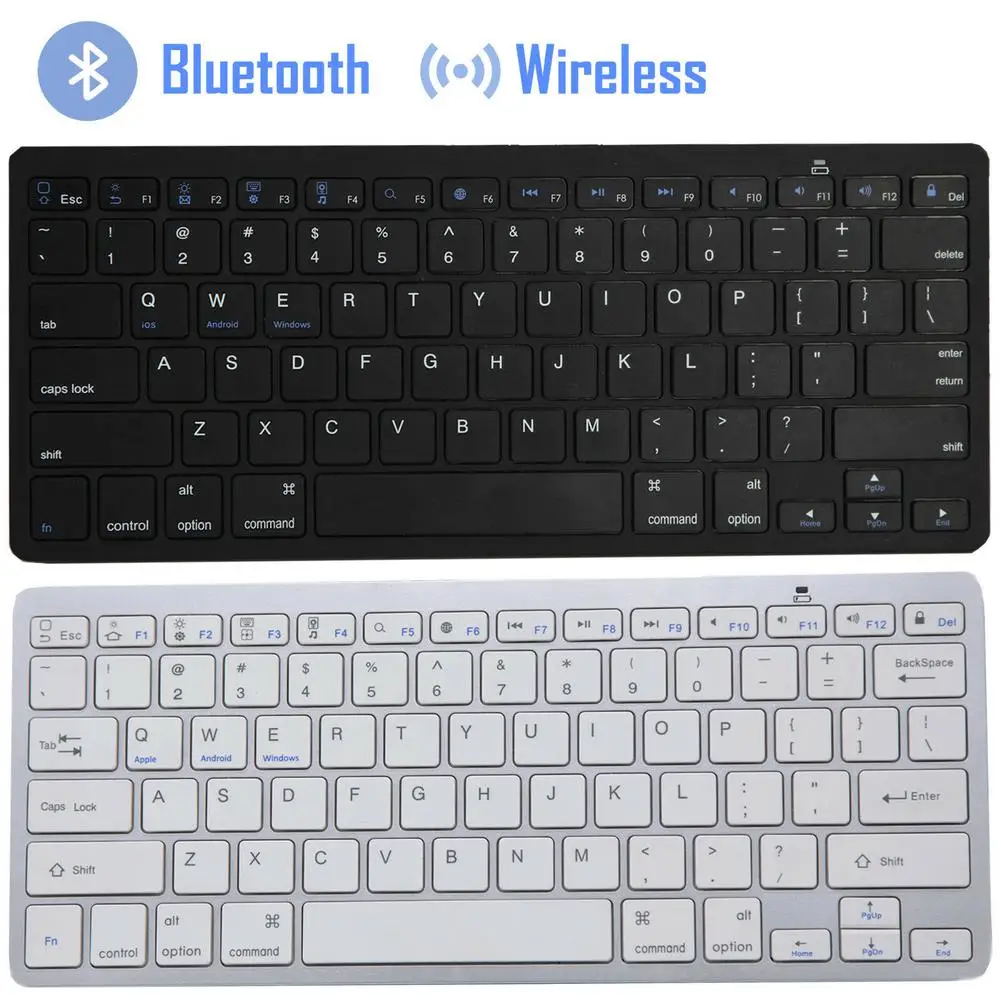 Универсальная беспроводная Bluetooth-клавиатура 2 4 ГГц ультратонкая Беспроводная