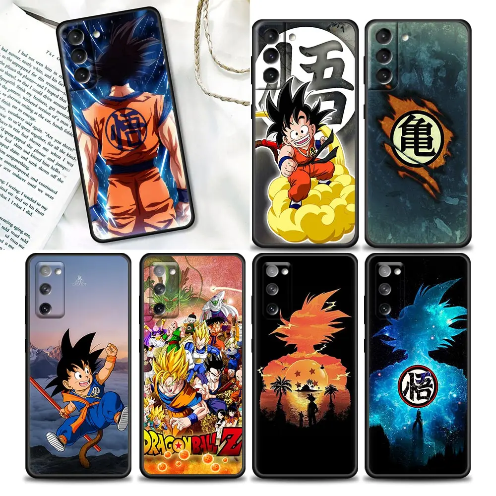 

Cartoon Goku Dragon ball Z Phone Case for Samsung Galaxy S22 S7 S8 S9 S10e S21 S20 Fe Plus Ultra 5G Silicone Case Cover BANDAI