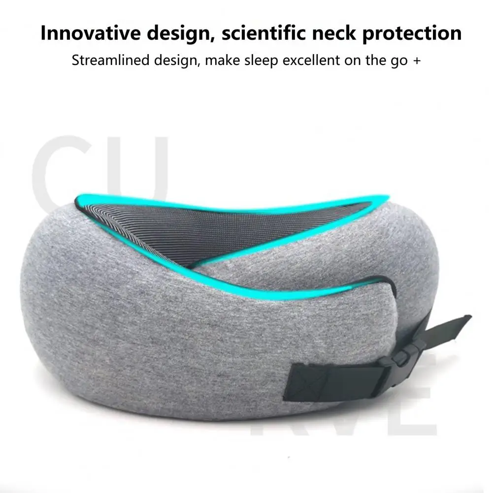 

Neck Cushion Useful 360 Degree Protection Lightweight U-shaped Travel Pillow Travel Accessory
