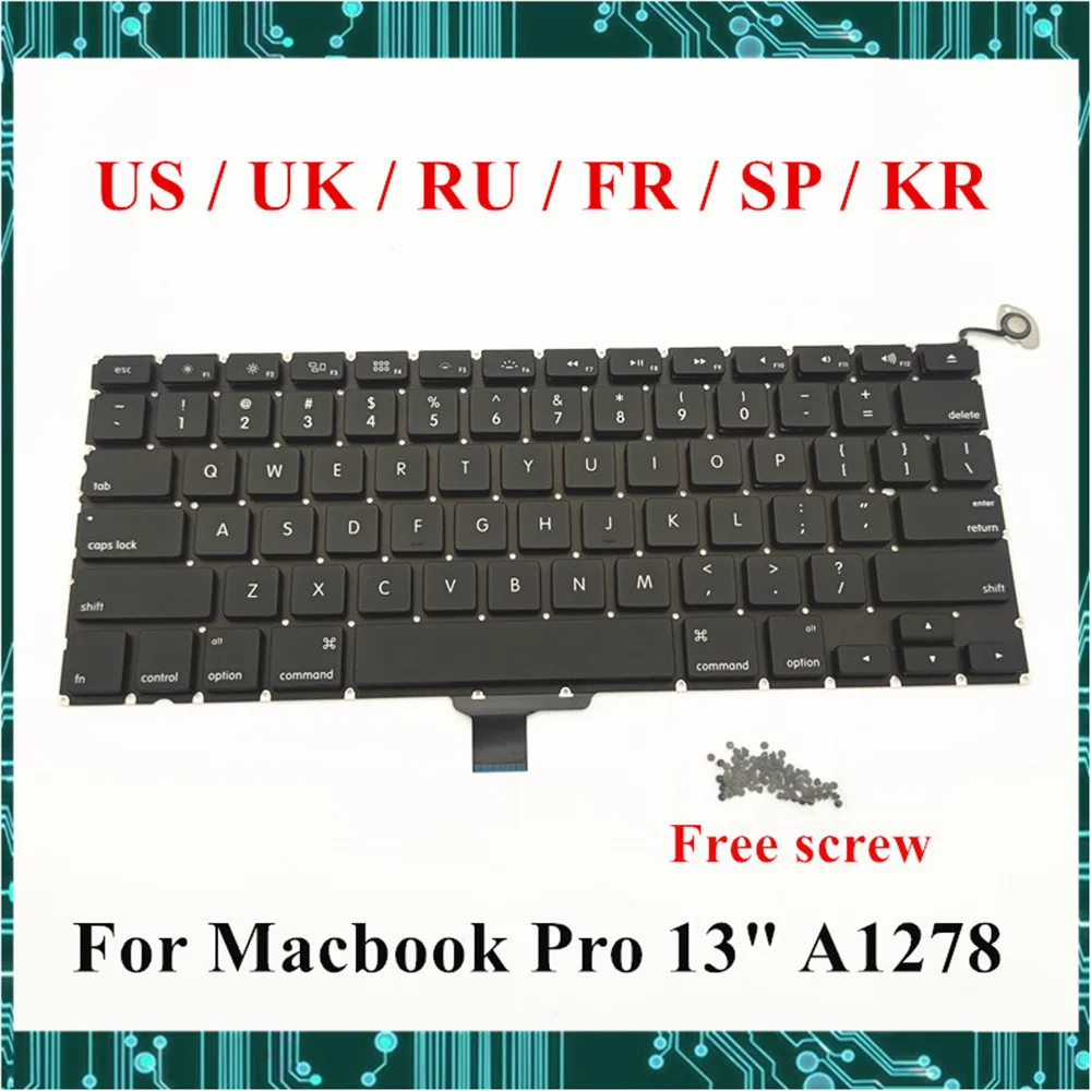 Новинка для Apple Macbook Pro 13 &quotA1278 сменная клавиатура с винтом США Великобритания