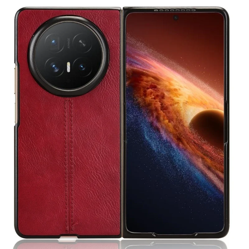 Фото Чехол для Honor Magic V6 PNM-AN10, роскошный чехол из искусственной кожи из телячьей кожи, жесткая задняя крышка, чехол для телефона Honor Magic V6 №5