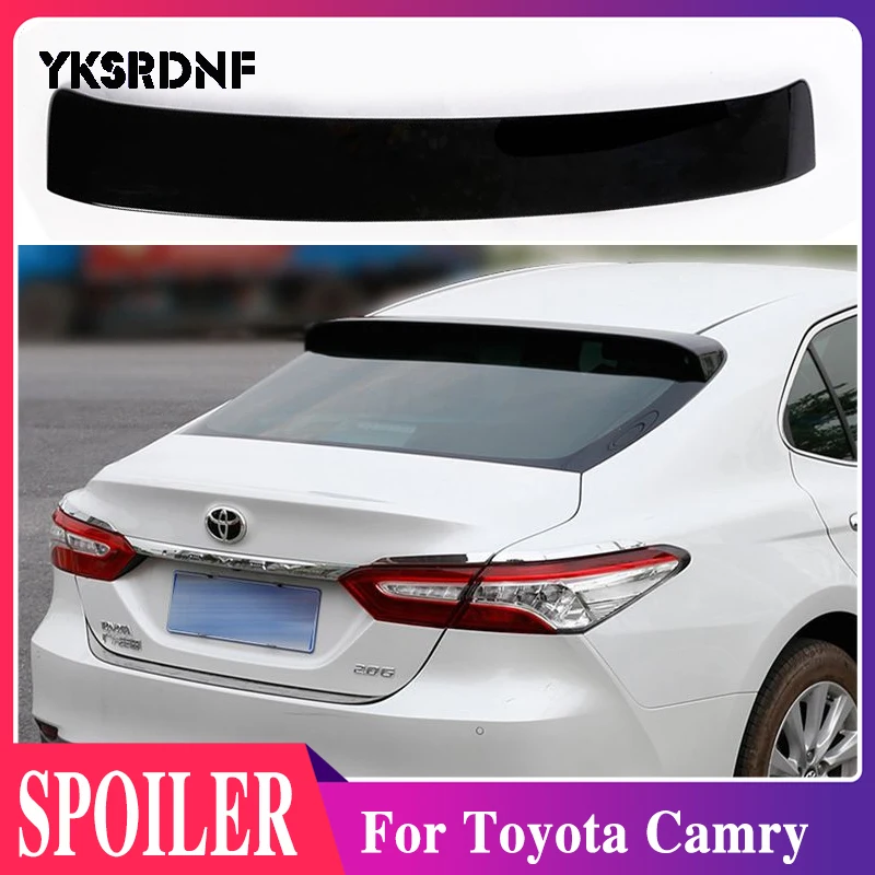 

Спойлер для Toyota Camry 2018 + Высококачественный задний спойлер из АБС-пластика для автомобильного заднего крыла грунтового цвета задний спойлер...