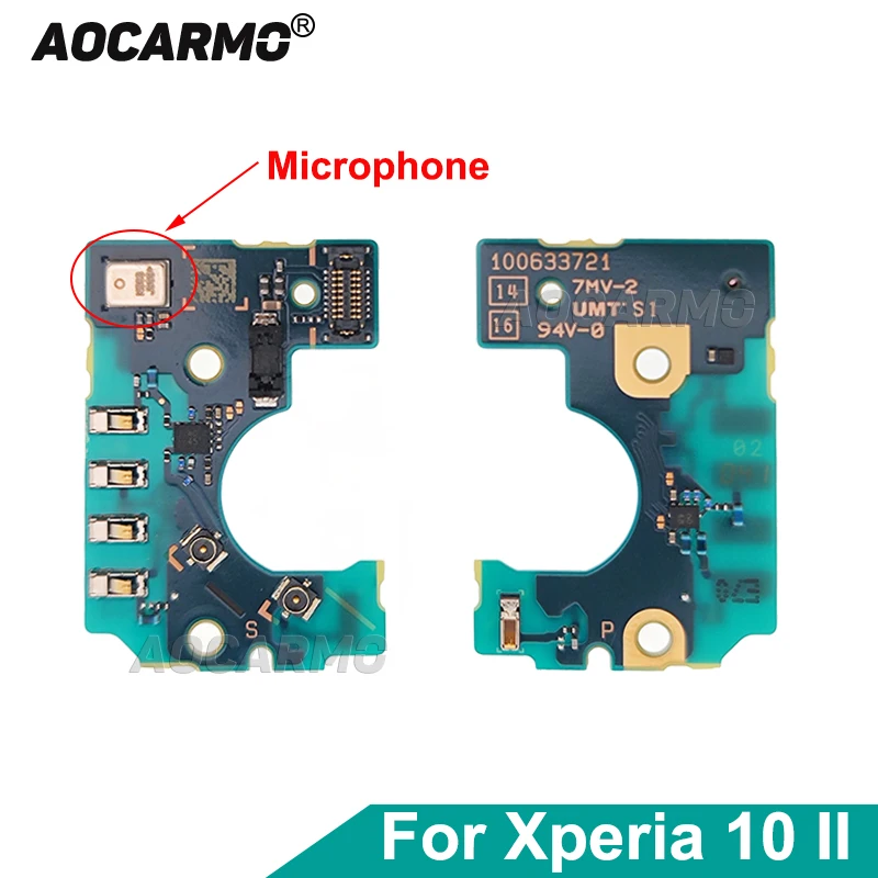 

Aocarmo для Sony Xperia 10 II X10ii XQ-AU51 XQ-AU52 SO-41A super43, микрофон, микрофон, печатная плата, замена вибратора