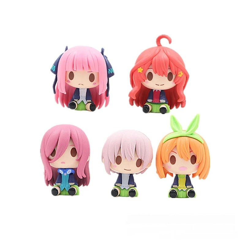 

5 шт., экшн-фигурки аниме Q Version 5, в виде цветов