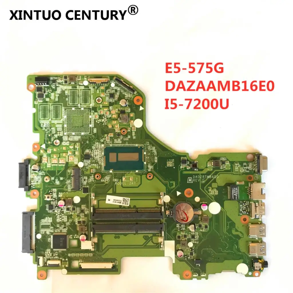 

DAZAAMB16E0 REV:E ZAA X32 для Acer E5-575 материнская плата DAZAAMB16E0 E5-575G SR2ZU 100% протестированная работа