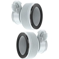 2pcs pool pump hose conversion adapters convert drain connector to upgrade filter pumps and saltwater system plastic