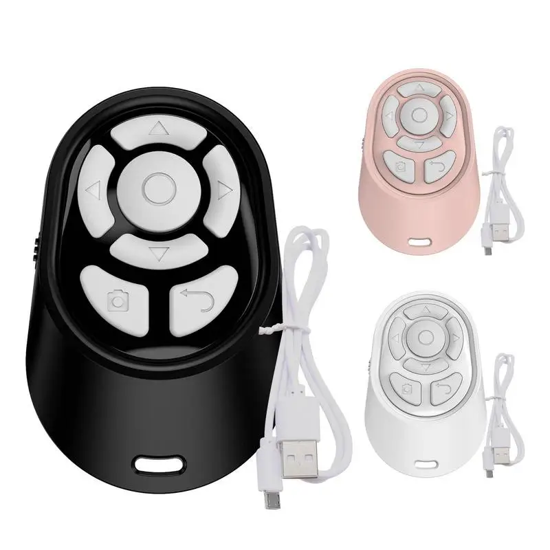 

Remote Page Turner Cliker Wireless Remote Control Page Turner Cliker Quick Response Self Timer Multifunctional Pocket Size For