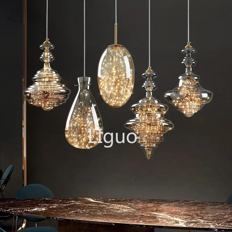 Mantianxing светодиодная стеклянная люстра для ресторана гостиной бара крыльца