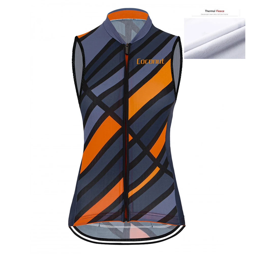 

Winter Thermal Fleece Women's Cycling Bicycle Jersey Sleeveless Ropa Ciclismo Bicycle Sportswear Bike Clothes Warm Vest