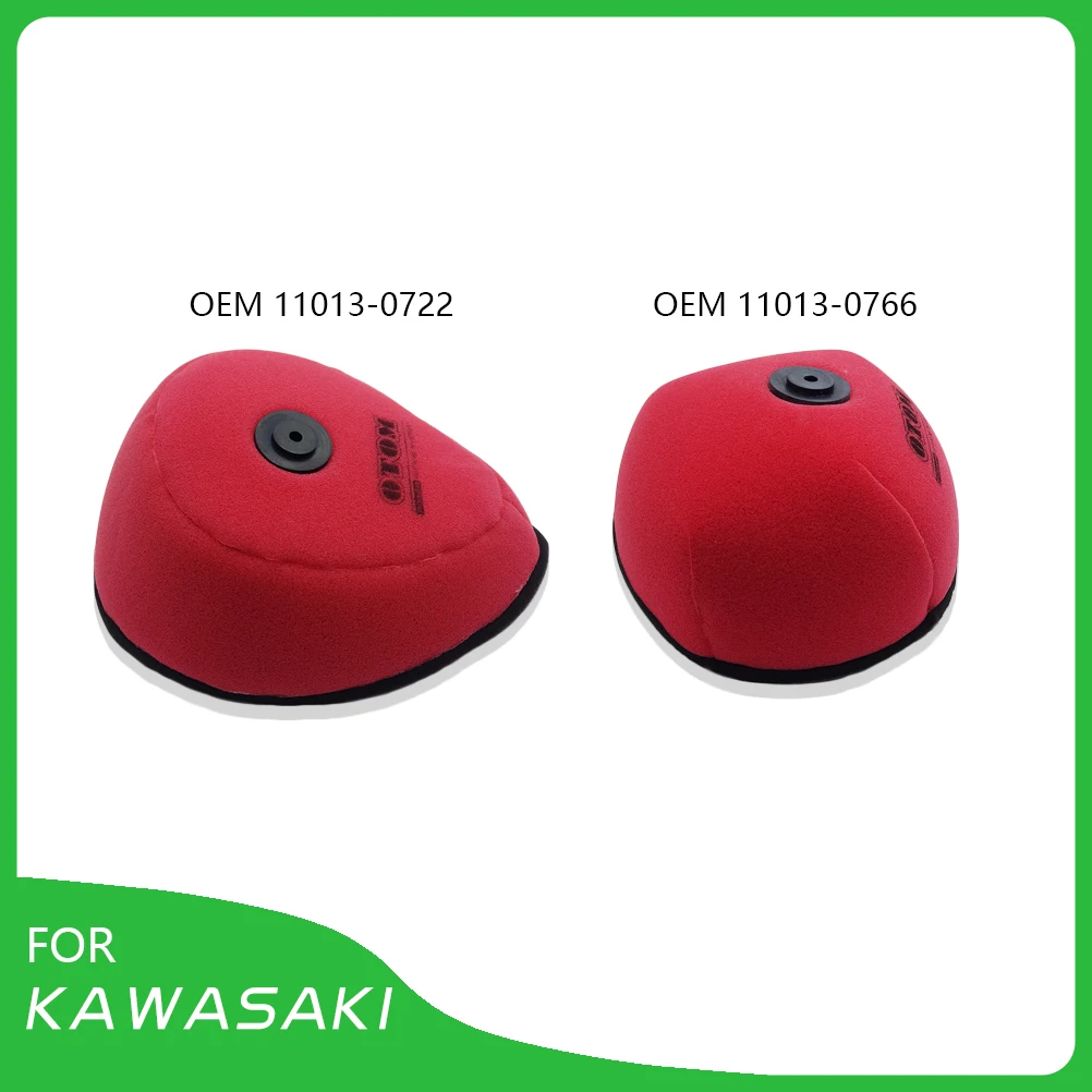 

Dual-Stage Foam Sponge Air Filter Off Road Motorcycle Engine Filtration Cleaner For KAWASAKI KX250F KX450F Motorbike Accessories