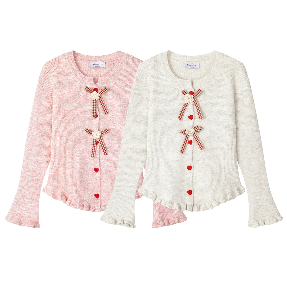 Xinmonlee Western Sle Chic Высококачественный мягкий клейкий свитер с деревянными ушками