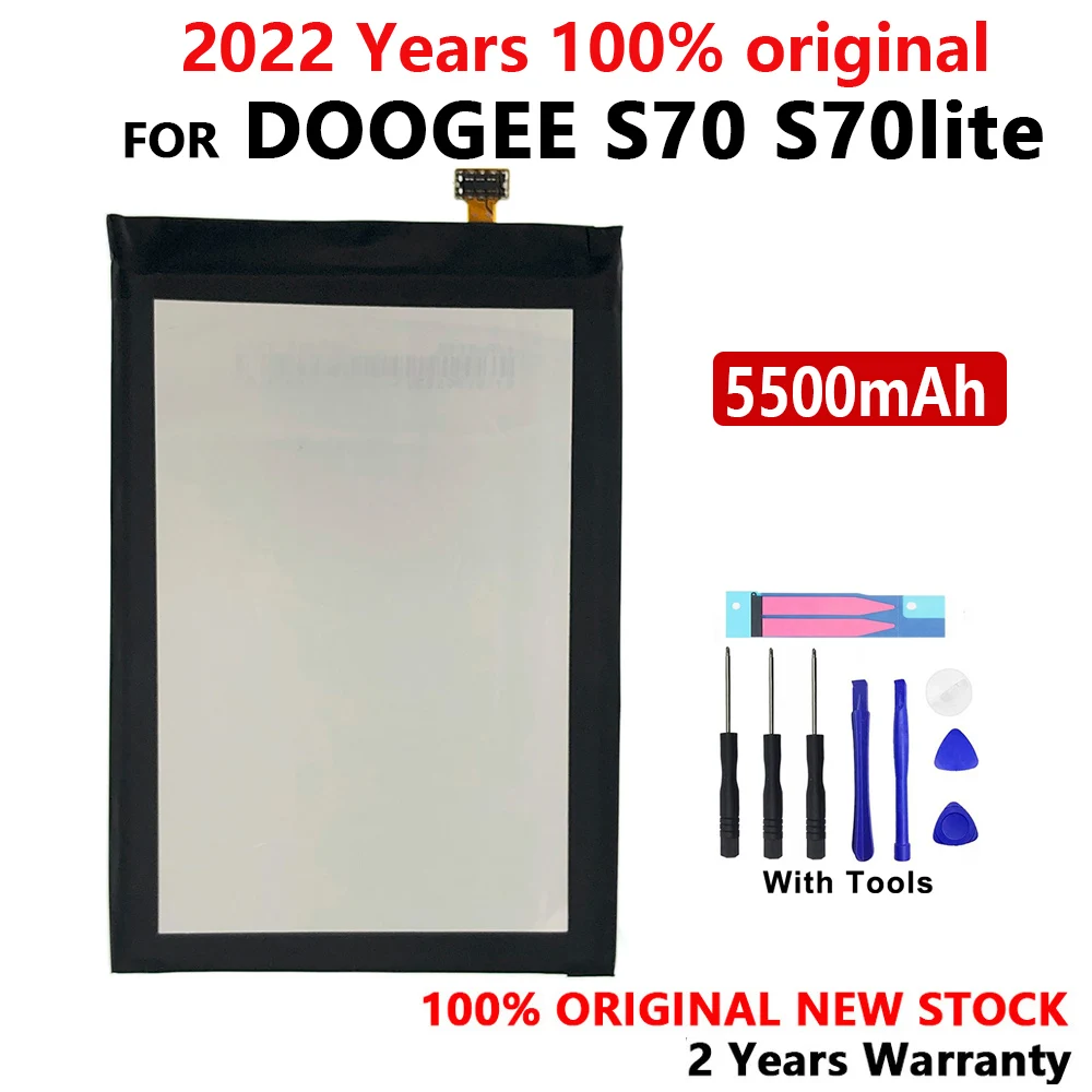 100% Original 5500mAh BL 5500 Phone Battery For Doogee S70 S70 Lite Phone High Quality Rechargeable Batteries With Free Tools
