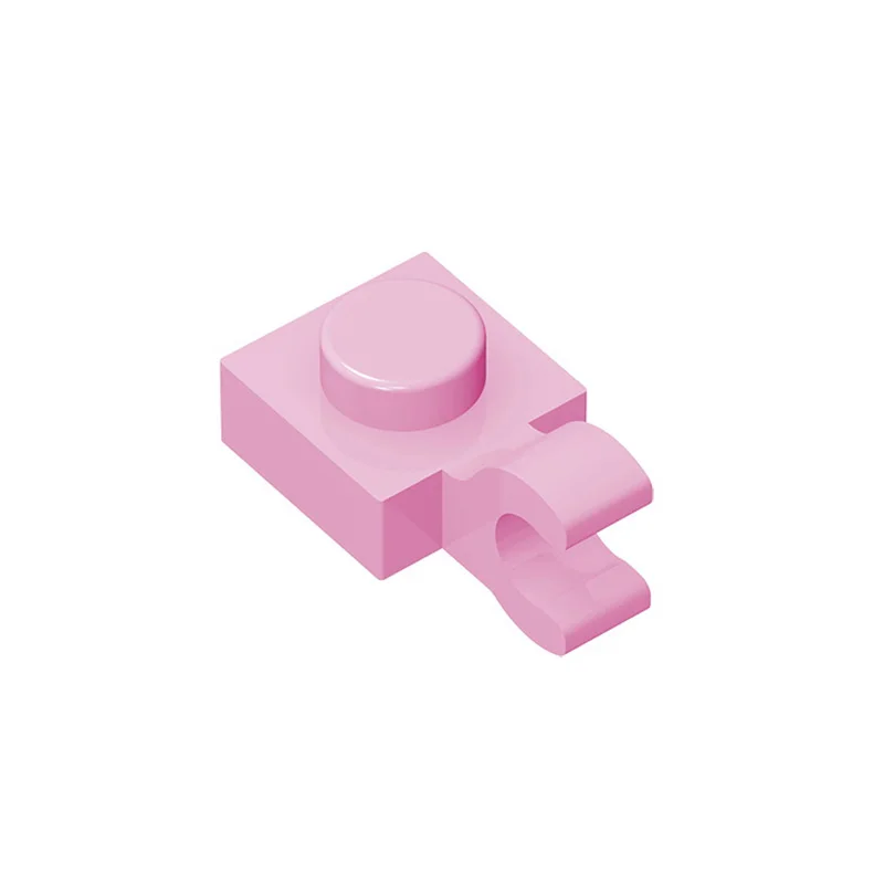 Детали MOC для кирпича 61252 10 шт. специальная пластина 1x1 с зажимом 6019 совместимый