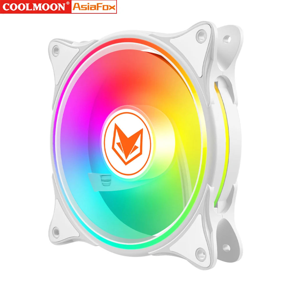 

COOLMOON 120mm ARGB Fan Ventilador PWM 4PIN 5V 3PIN ARGB AURA SYNC Silent Fans For CPU Cooler Water Cooling PC Case Chassis