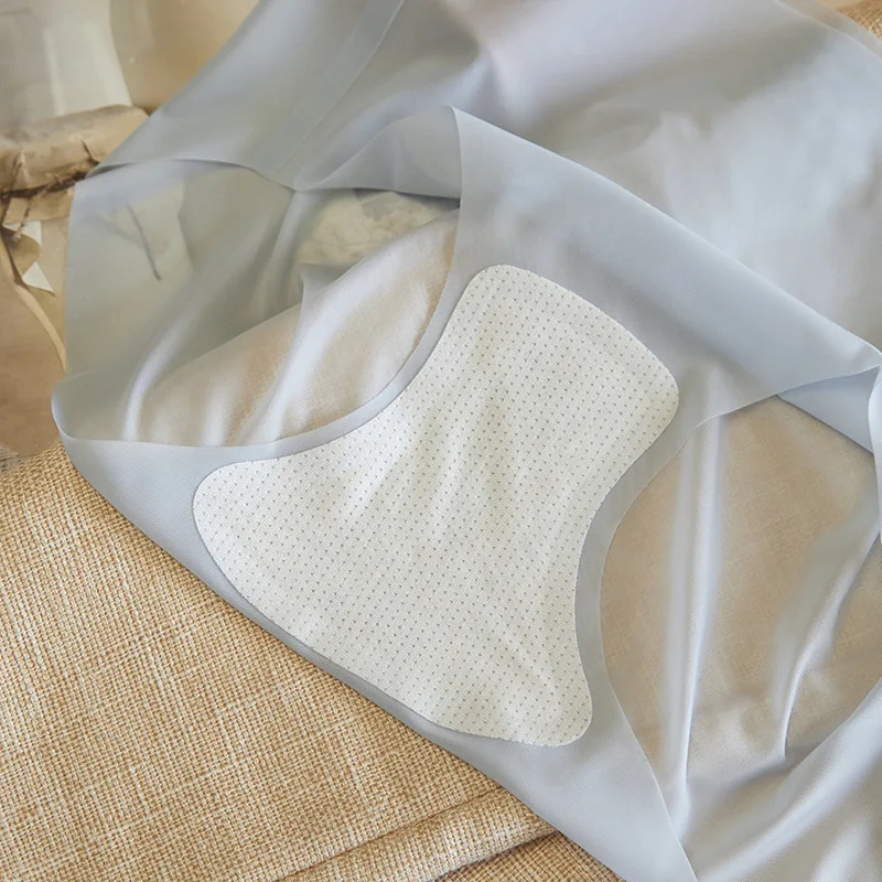 Women's Panties Ice Silk Seamless Sexy Underwear Ultra-thin Transparent Stretch Briefs High Waist Comfortable Lingerie M-XL