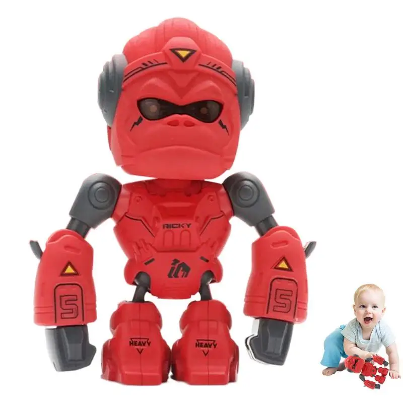 

Robot Gorilla Toys For Kids Alloy Orangutan Robot Toy Sound And Light Children's Touch New Strange Toy Mechanical Boxing