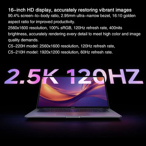 Ноутбук Xiaomi Redmi Book 16 2025, 16", 32/512ГБ, i5-13500H, Integrated graphic, Windows