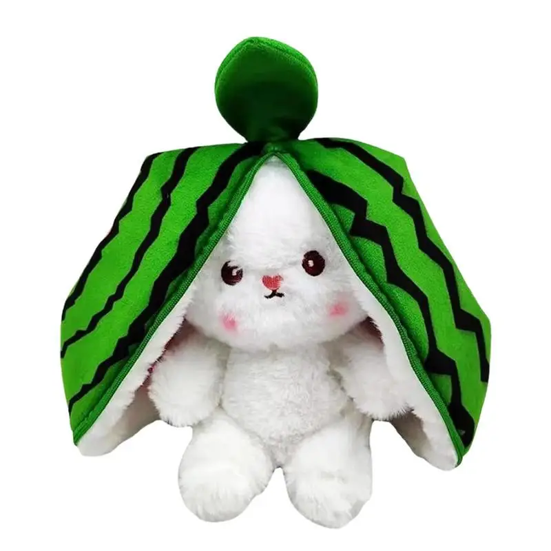 

Милый двухсторонний плюшевый кролик, арбуз на молнии, игрушка, мягкое и удобное мягкое плюшевое животное, плюшевая кукла, игрушка, подарок для детей