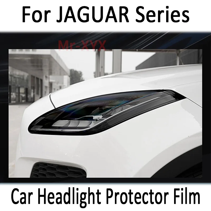 

2X Car Headlight Self Healing Protective Film Transparent TPU Decal Sticker for Jaguar I F E Pace XEL XFL 2018-On Accessories