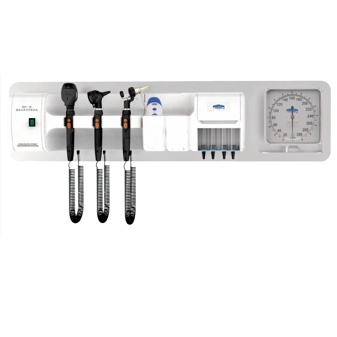 

Wall Mounted ENT Diagnostic Set With Ophthalmoscope / Otoscope / Nasal Speculum