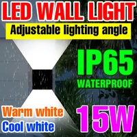 220v led wall light outdoor ip65 waterproof wall sconce lamp living room stairs night lamp for garden external 110v led lighting