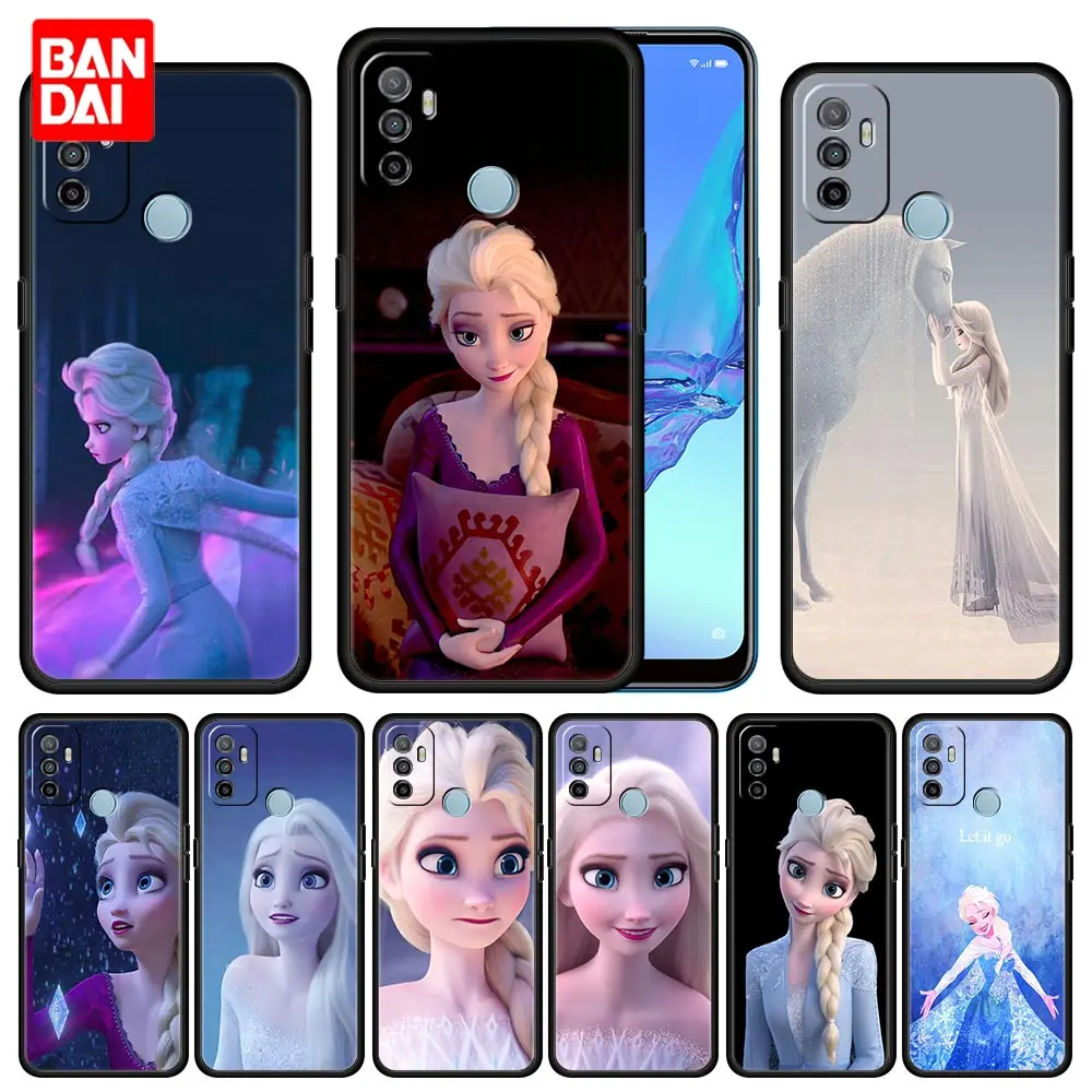 

Disney Queen Elsa Frozen Case for Oppo A53 A52 A3s A5s A9 A15 A31 A54 A74 A93 A94 F19 Pro 4G 2020 Silicone Original Casing Cover