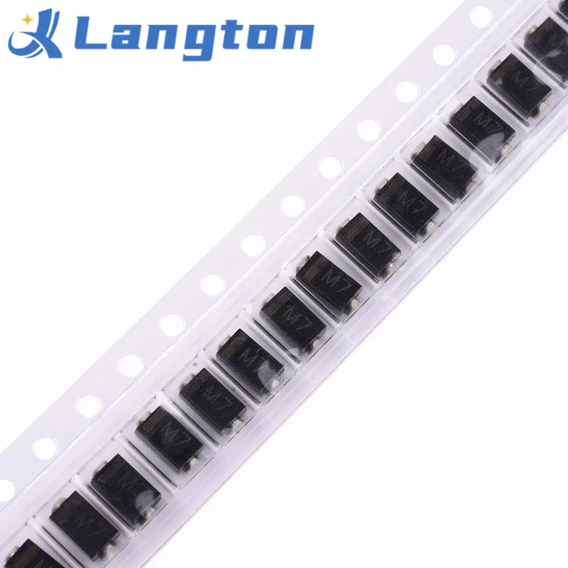 50 шт. 1N4007 SMA IN4007 M7 1A 1000V SMD выпрямительный диод
