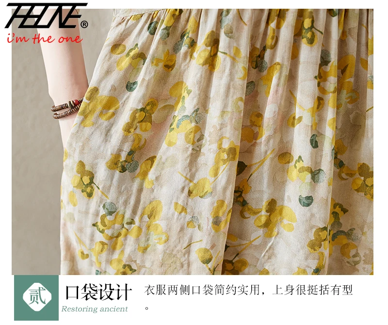 Летнее платье THHONE для женщин 2024 Vestidos Para Mujer длинное богемное индийское корейская