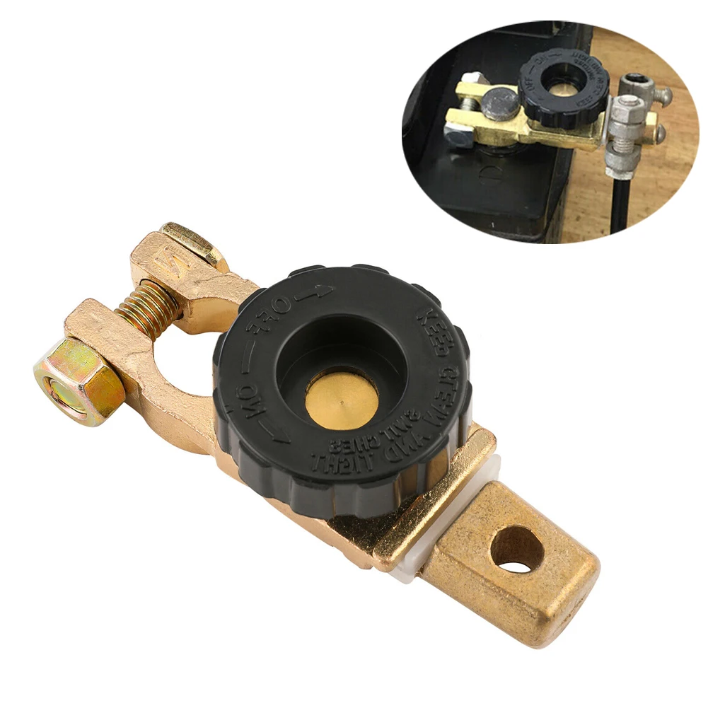 

6V 12V 24V Car Battery Terminal Link Isolator Switch Quick Cut-off Disconnect Isolator Zinc Alloy Copper Auto Car Accessories