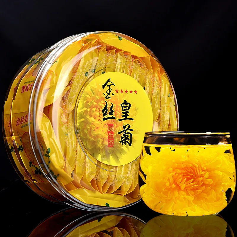 

Special Grade Chrysanthemum Tea Gold Silk Royal Super Premium Tongxiang Chrysanthemum Tea Leaves Fire 30 bags/box Tea Pot